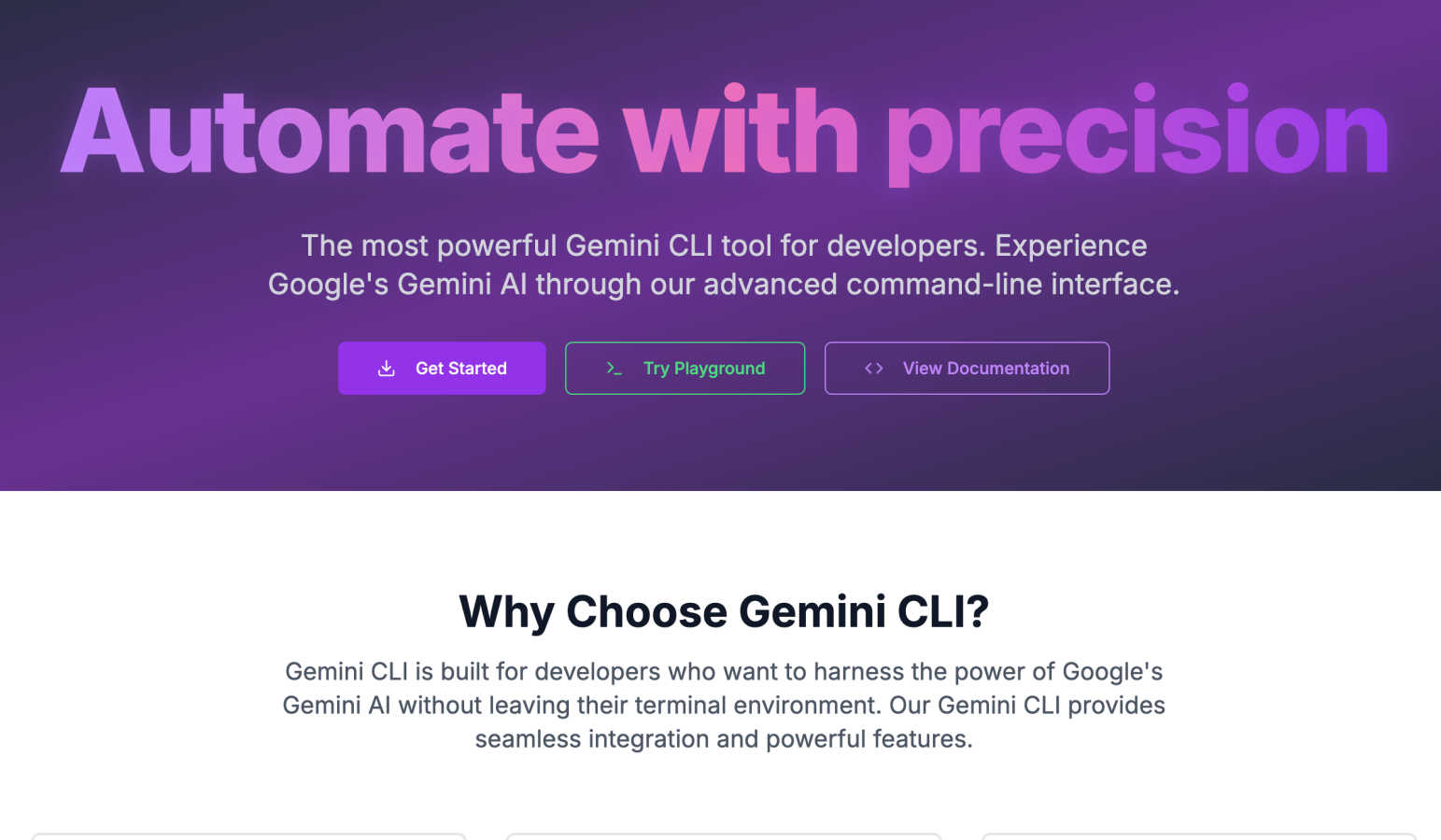 Gemini CLI application interface and features