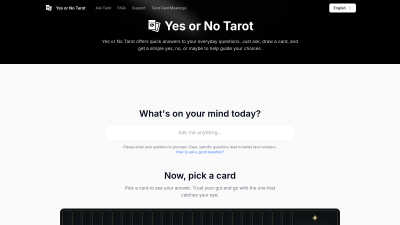 Yes or No Tarot - Tech tool for Coaching