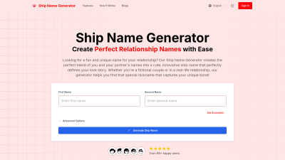 Ship Name Generator - Tech tool for Lifestyle & Entertainment