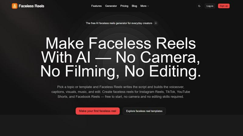 Faceless Reels screenshot