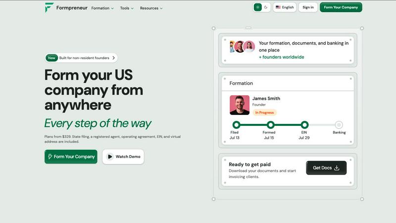 Formpreneur screenshot
