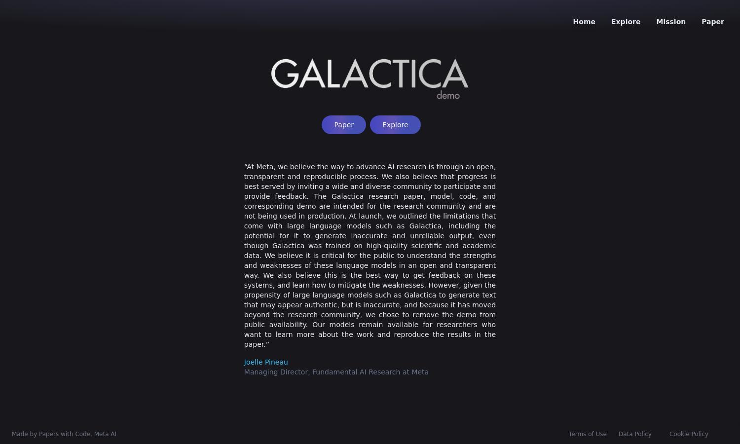 Galactica Website