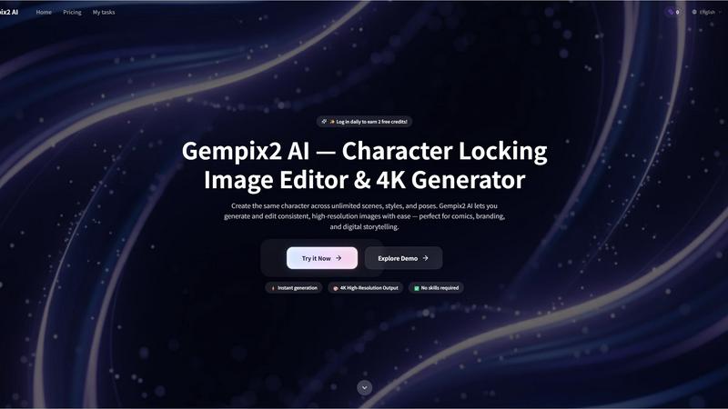 Gempix2 AI application interface and features
