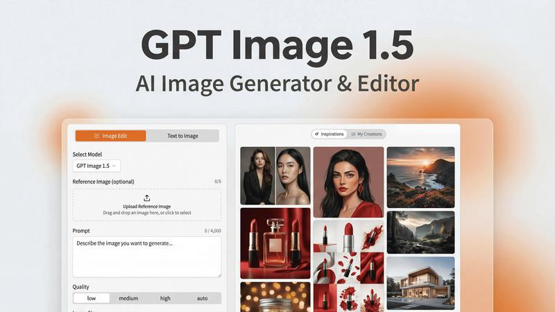GPT Image 1.5 application interface and features