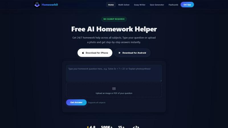 Homeworko screenshot