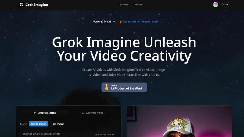 Grok Imagine screenshot