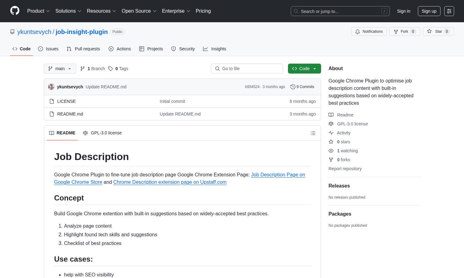 job-insight-plugin Website