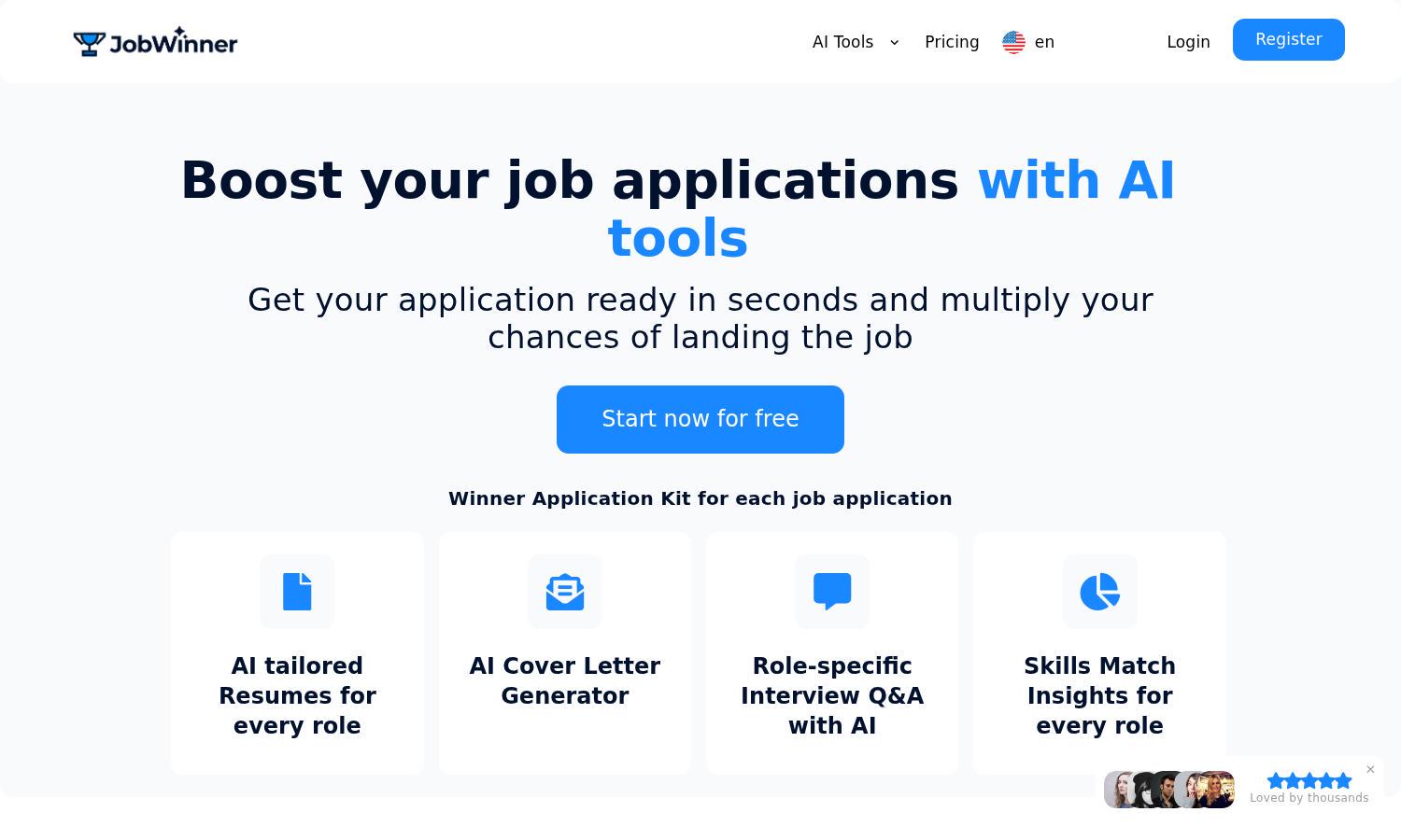 JobWinner Website