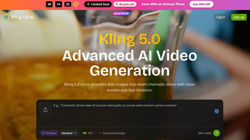 Kling 5.0 AI  screenshot