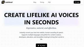 Lets Vocal - AI tool for productivity
