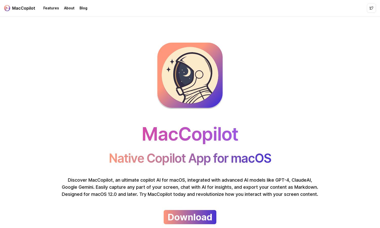 MacCopilot Website