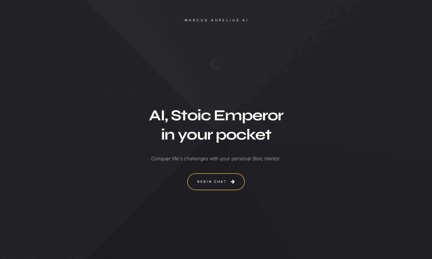 Marcus Aurelius AI Website