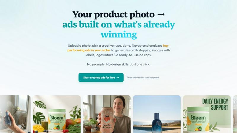 Novabrand AI screenshot