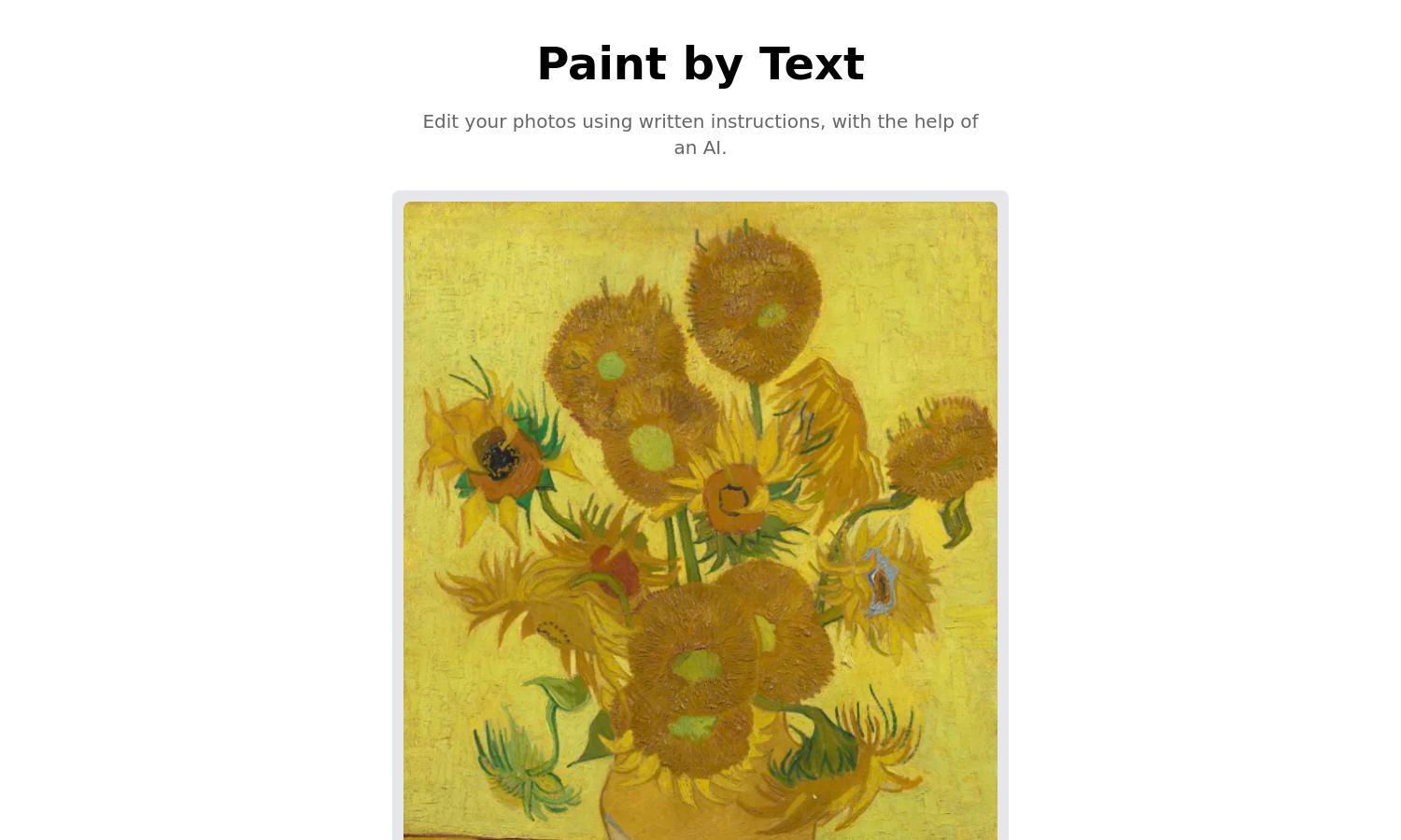 Paint by Text Website