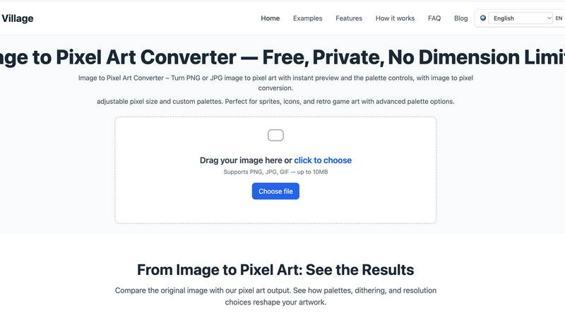 Pixel Art Village screenshot