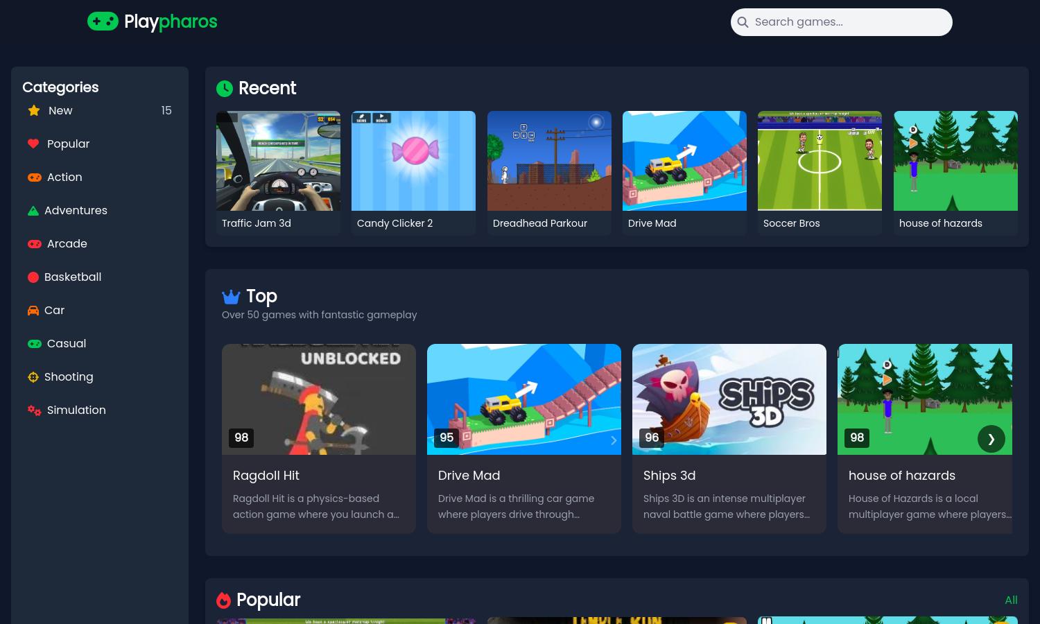 playpharos.com Website