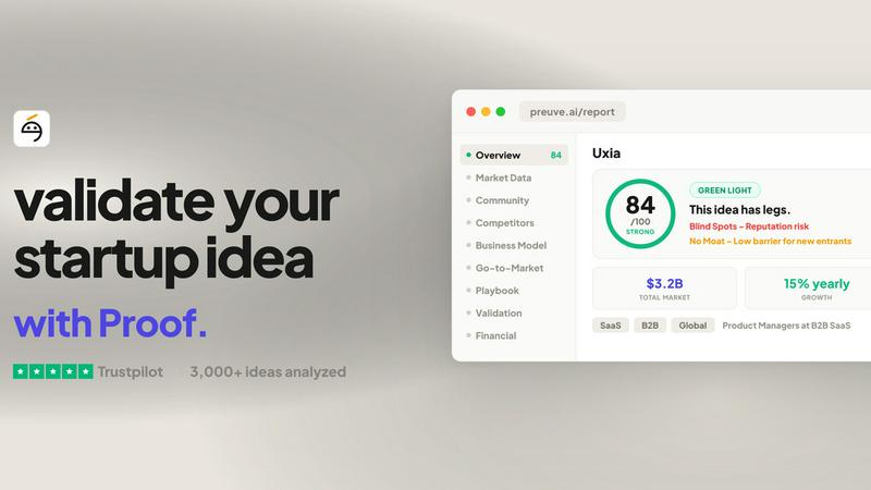 Preuve AI screenshot