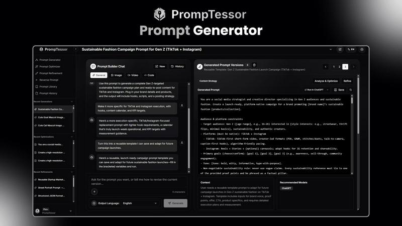 PrompTessor screenshot