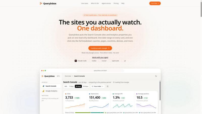 QueryInbox screenshot