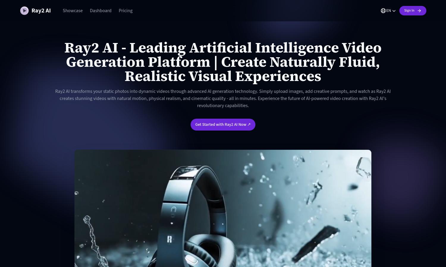 Ray2 AI Website
