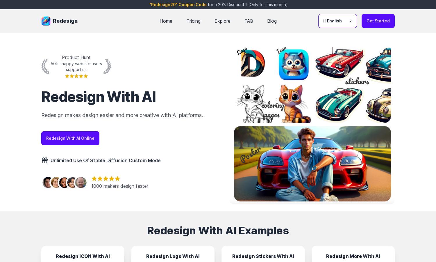 Redesign With AI Website