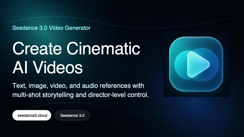 Seedance 3.0 AI Video Generator screenshot