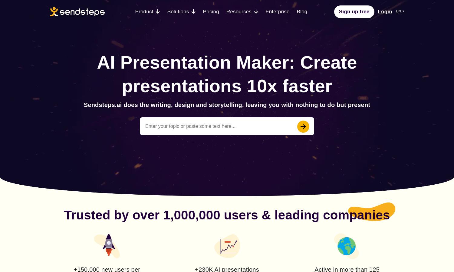 Sendsteps.ai Website