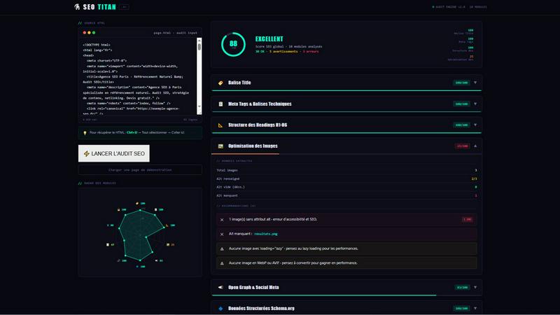 SEO Titan screenshot