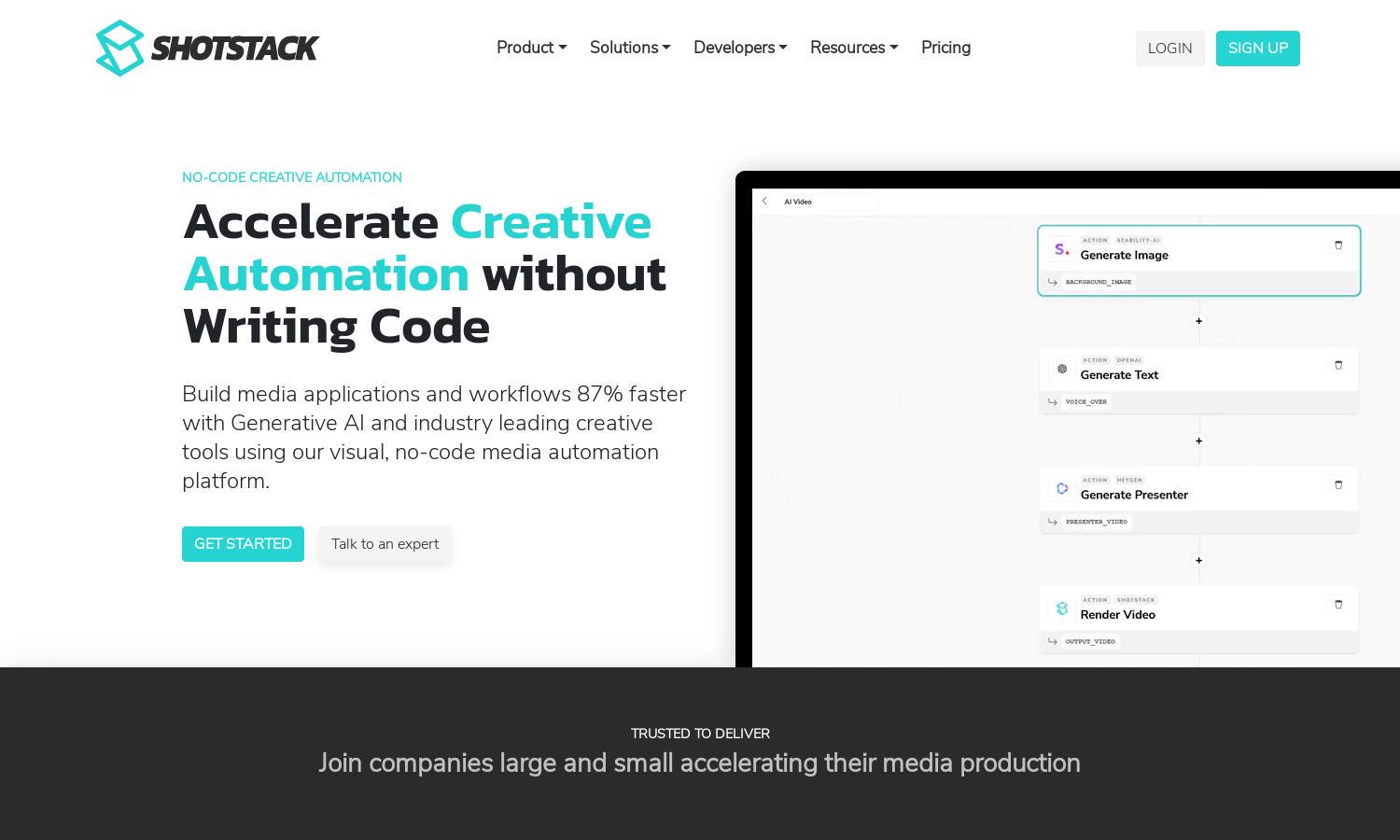 Shotstack Website