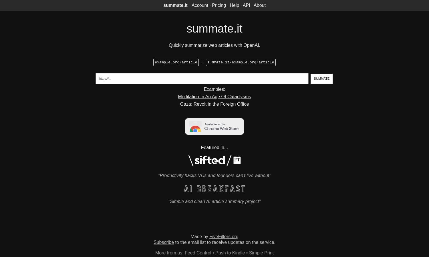 Summate.it Website