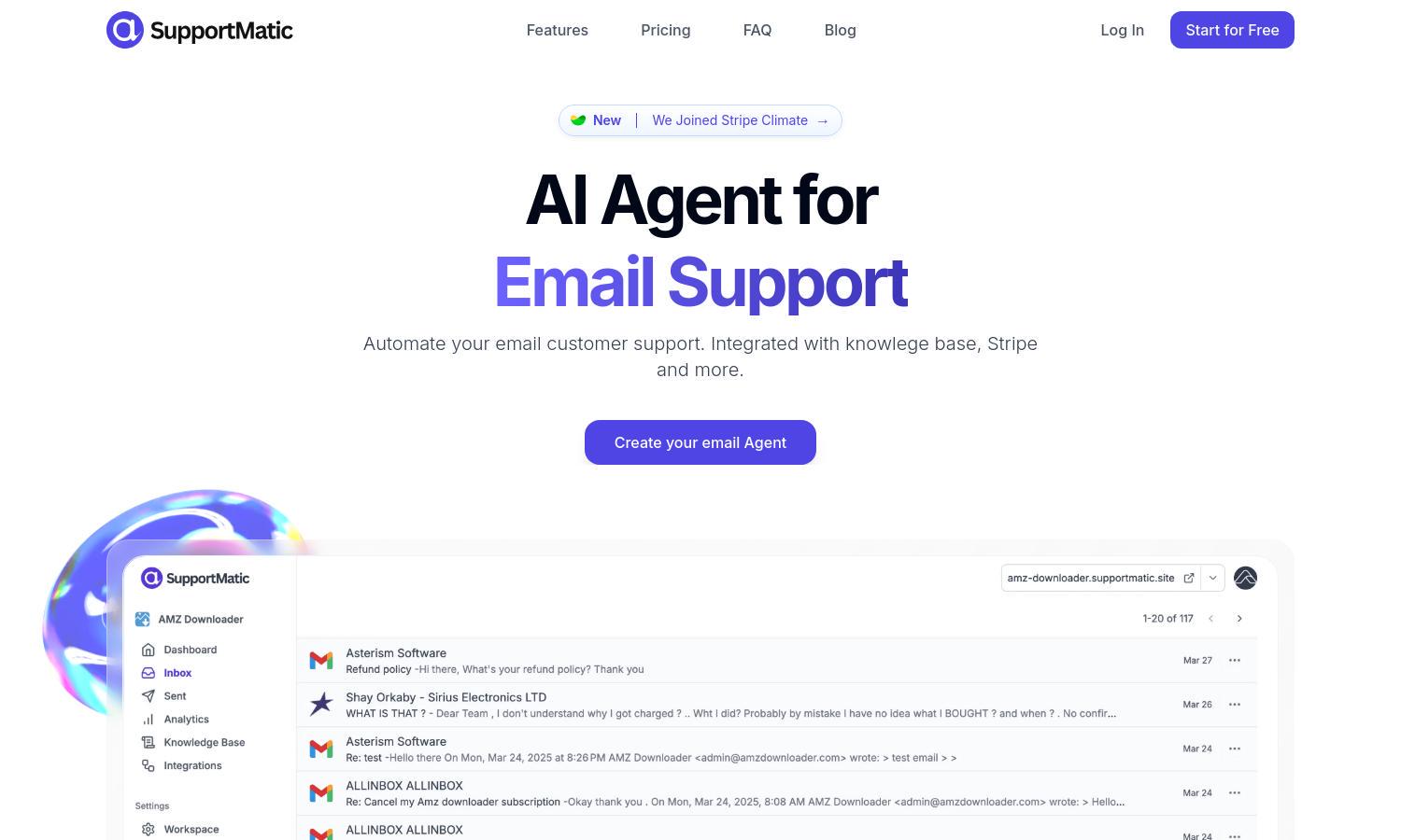 SupportMatic Website
