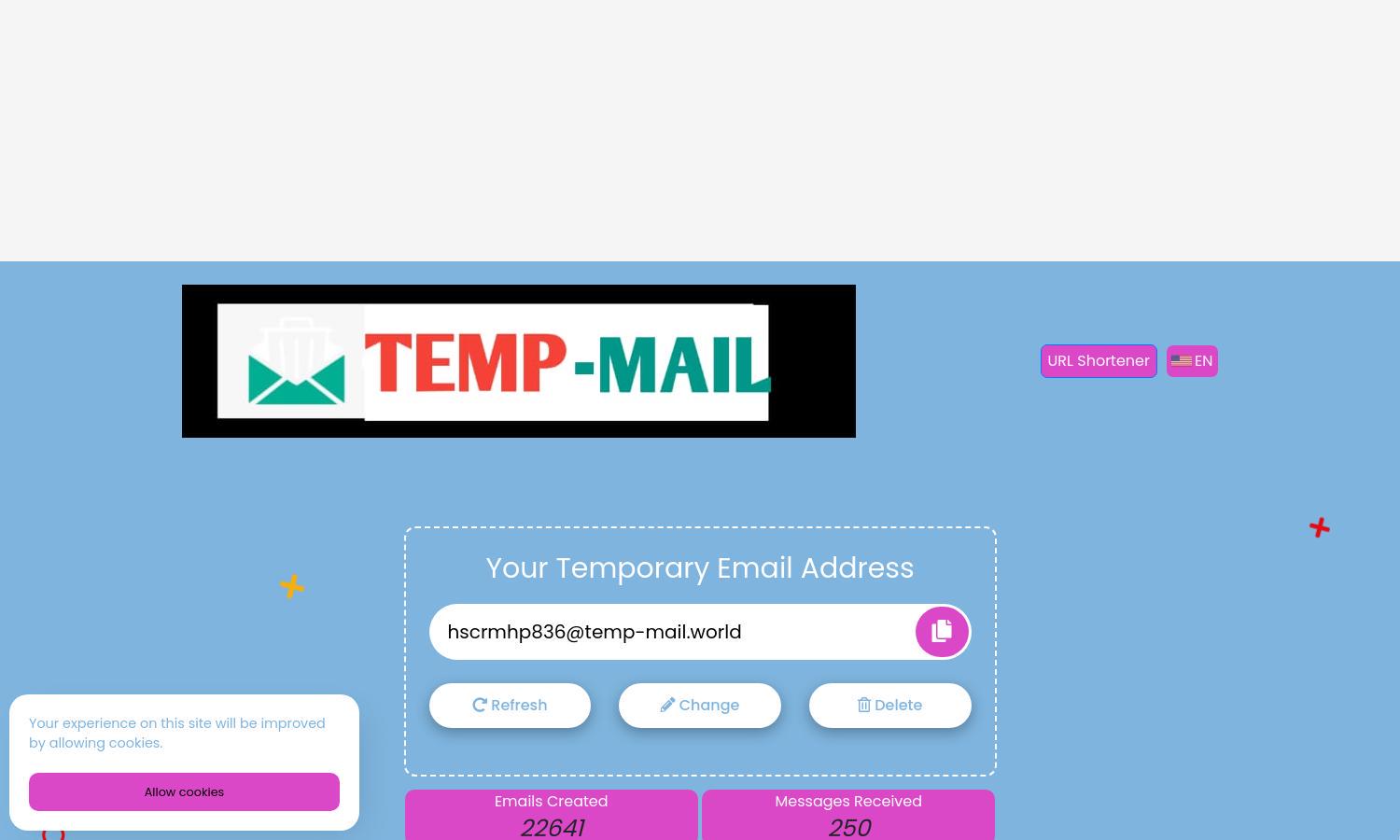 Temp Mail Website