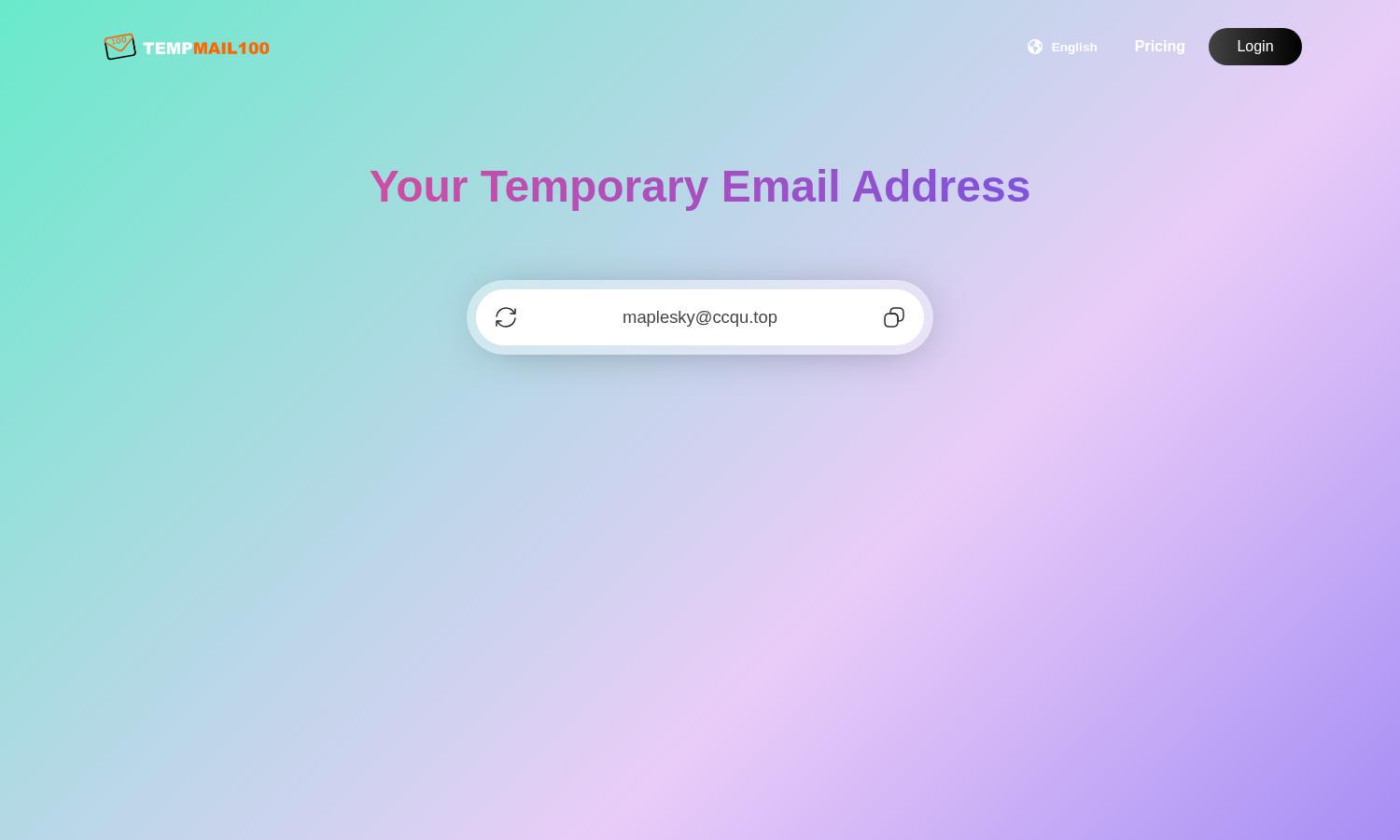 Temp Mail Website
