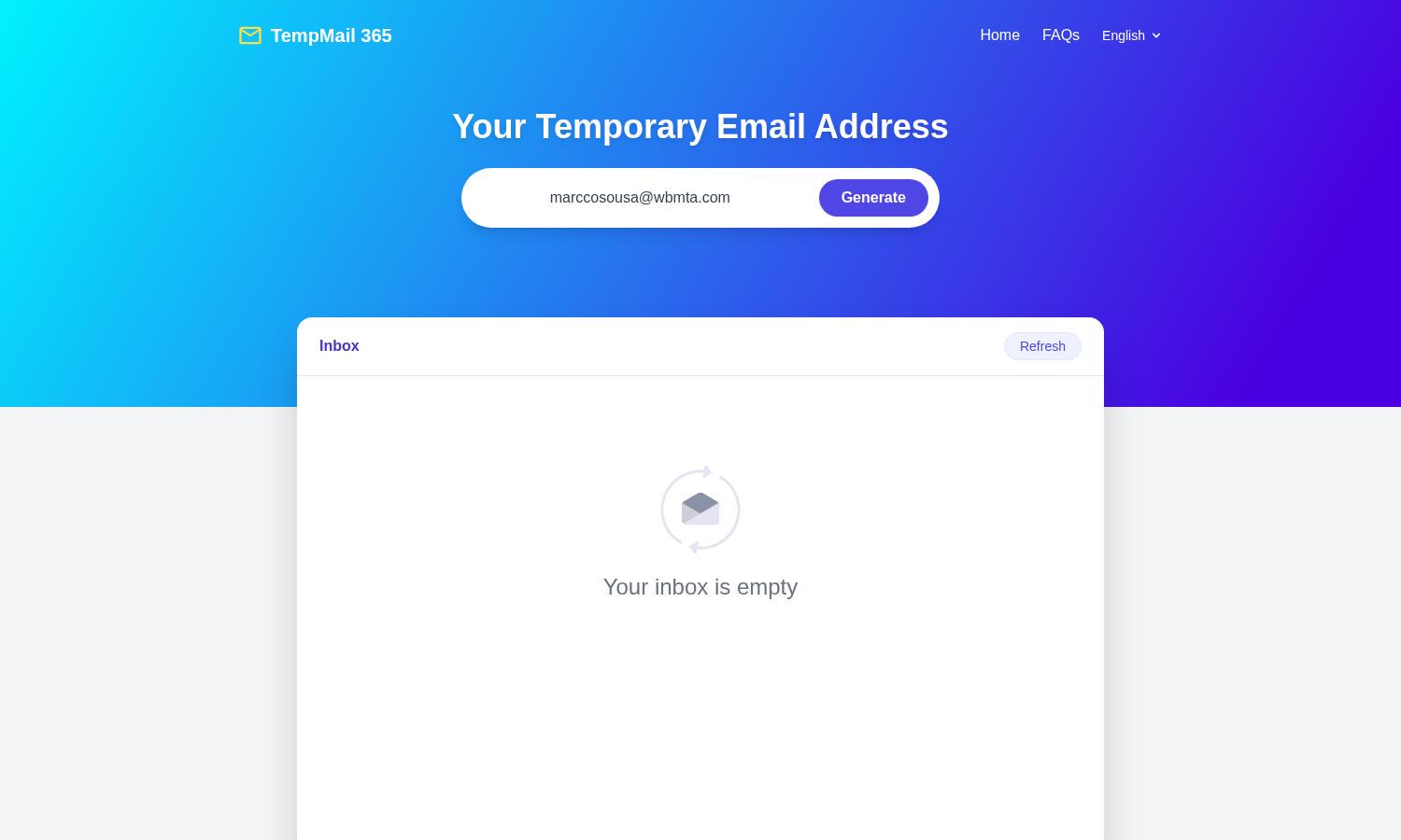 Temp Mail Website