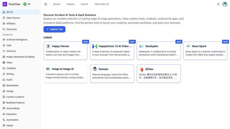ToolsClaw screenshot