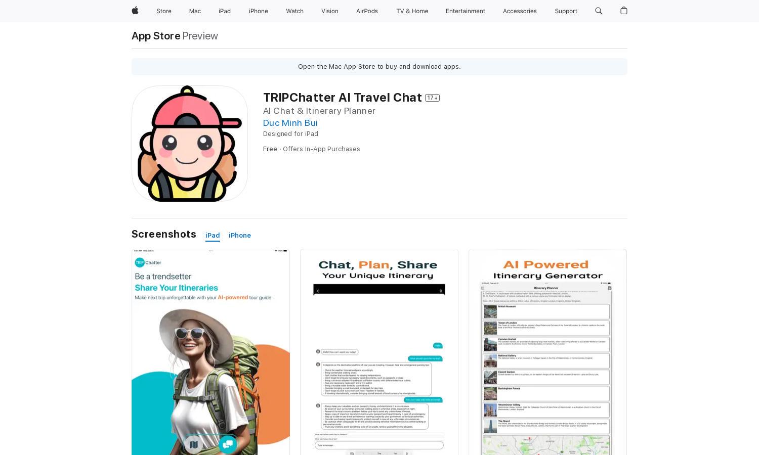 TRIPChatter AI Travel Chat Website