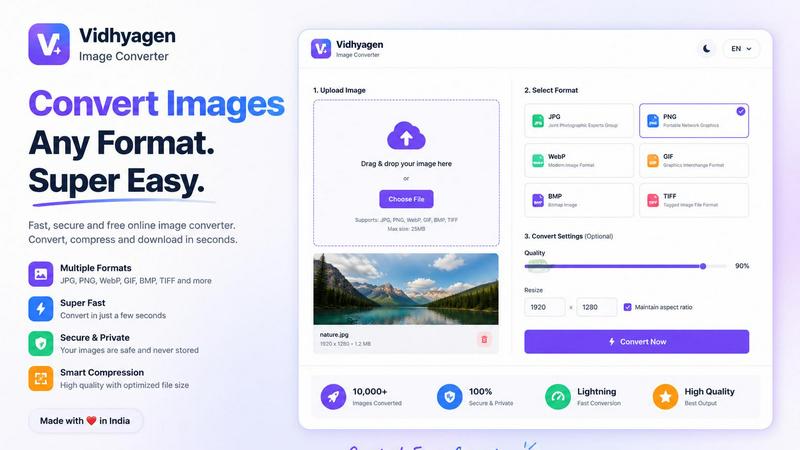 VidhyaGen - Image Converter screenshot