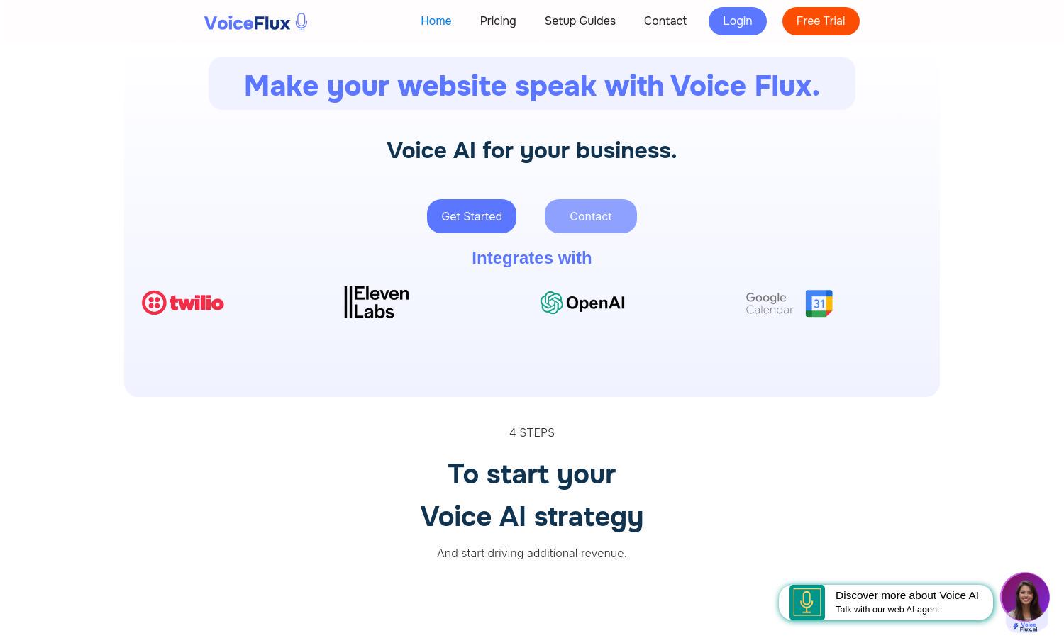 Voice Flux Website