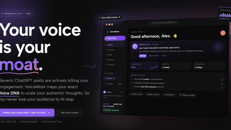 VoiceMOAT screenshot