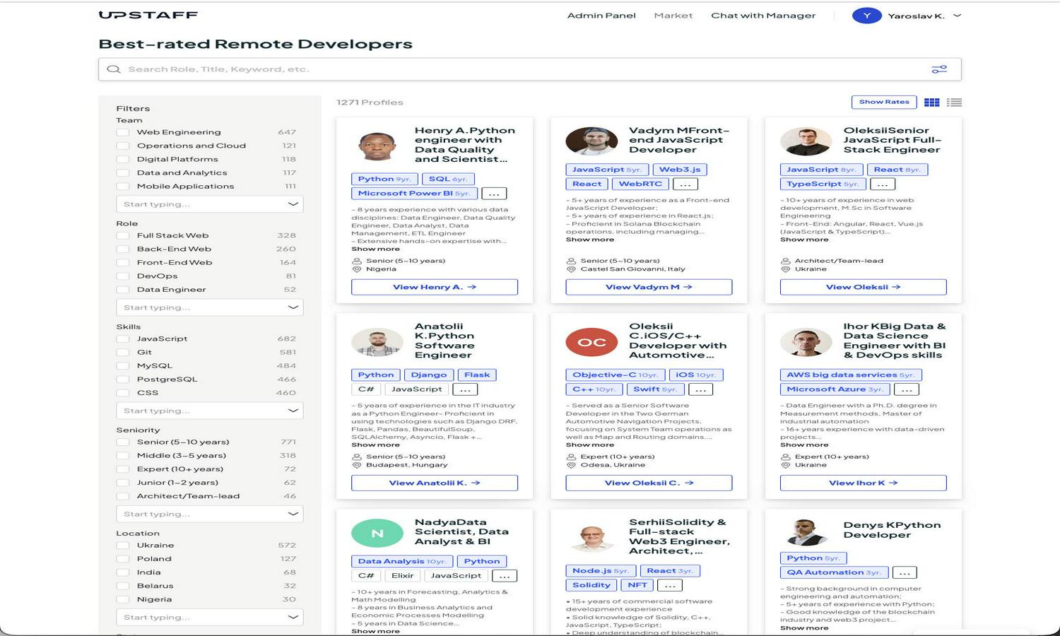 Web & App Developer for Hire Website