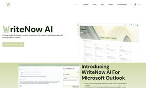 WriteNow AI Website