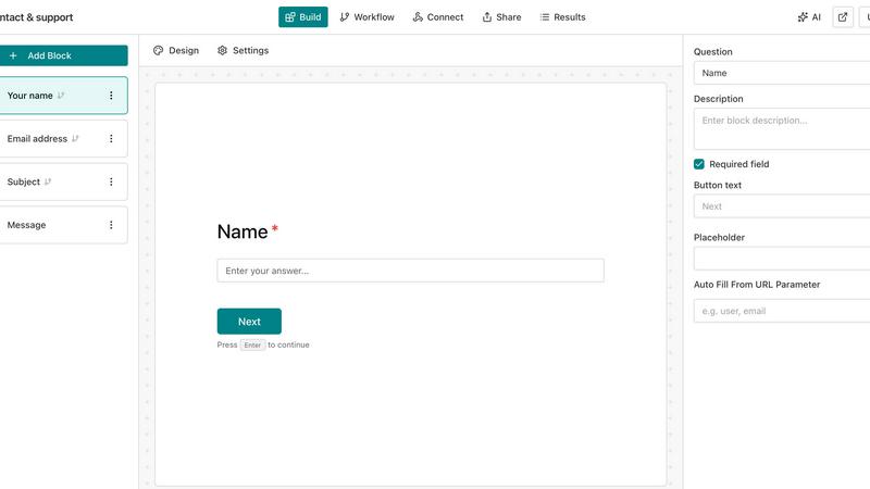 AntForms application interface and features