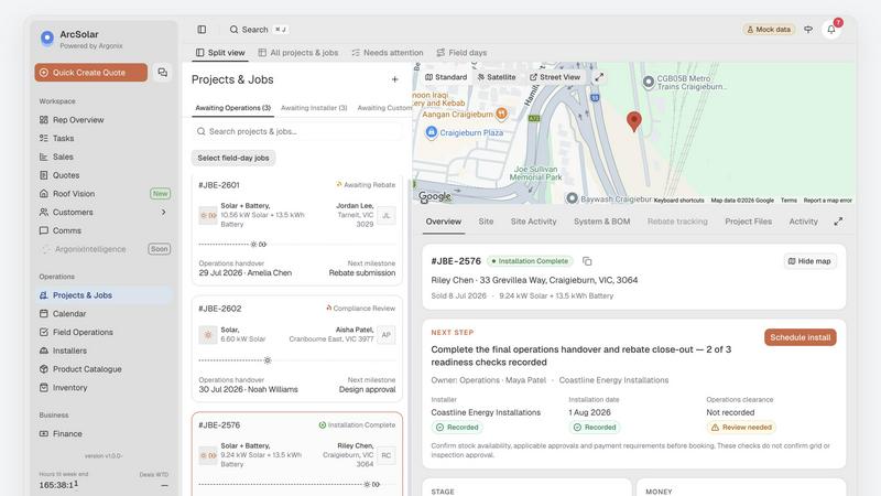 ArcSolar screenshot