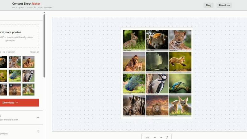 Contact Sheets Maker screenshot