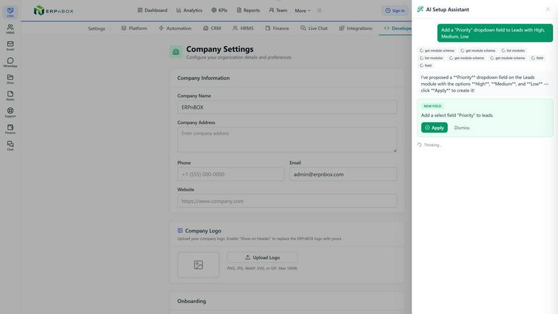 ERPnBox screenshot