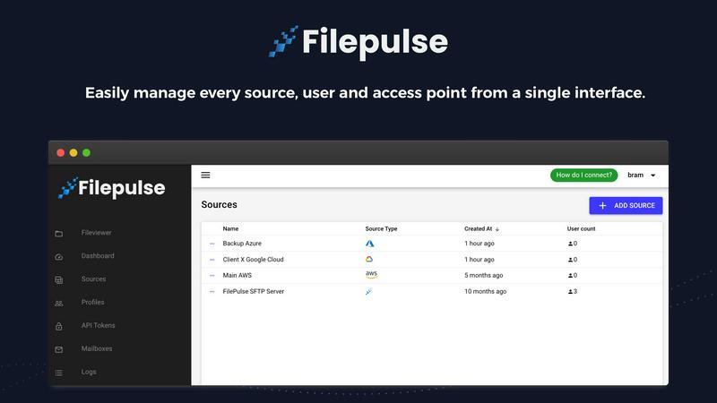 FilePulse application interface and features