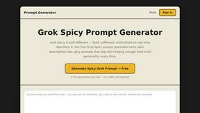 Grok Spicy Prompt Generator