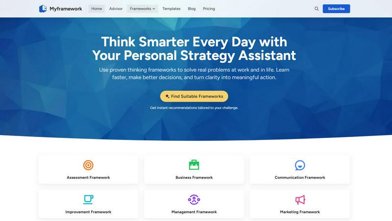 MyFramework application interface and features