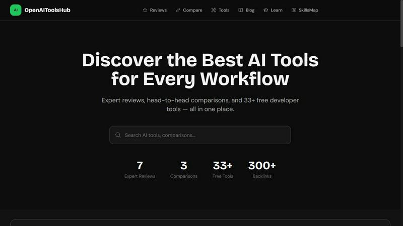 OpenAIToolsHub application interface and features