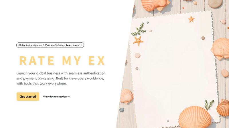 Rate my ex application interface and features